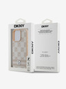 DKNY DKNY PU Leder Karomuster und Streifen Rückseitenschutz für iPhone 16 Pro Max Pink