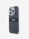 DKNY PC/TPU Wiederholungsmuster Tonal Stripe Magsafe Back Cover für iPhone 14 Pro Schwarz DKNY