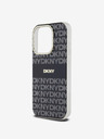 DKNY PC/TPU Wiederholungsmuster Tonal Stripe Magsafe Back Cover für iPhone 14 Pro Schwarz DKNY