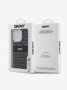DKNY PC/TPU Wiederholungsmuster Tonal Stripe Magsafe Back Cover für iPhone 14 Pro Schwarz DKNY