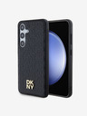DKNY DKNY PU Leder Wiederholungsmuster Stack Logo Magsafe Rückseite für Samsung Galaxy S24+ Schwarz