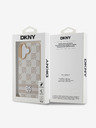 DKNY DKNY PU Leder Karomuster und Streifen Back Cover für iPhone 16 Pink