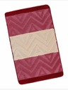 Bellatex Badezimmerteppich 60x100cm Chevron bordeaux Bellatex
