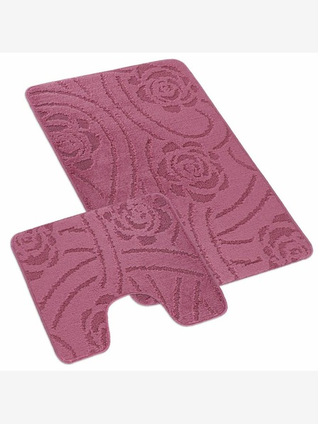 Bellatex Badezimmer- und Toilettenvorleger rosa lila Bellatex