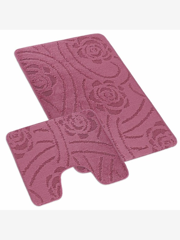 Bellatex Badezimmer- und Toilettenvorleger rosa lila Bellatex