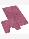 Bellatex Badezimmer- und Toilettenvorleger rosa lila Bellatex
