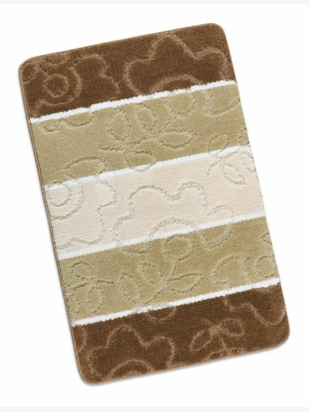 Bellatex Badteppich 60x100cm beige Blumen Bellatex