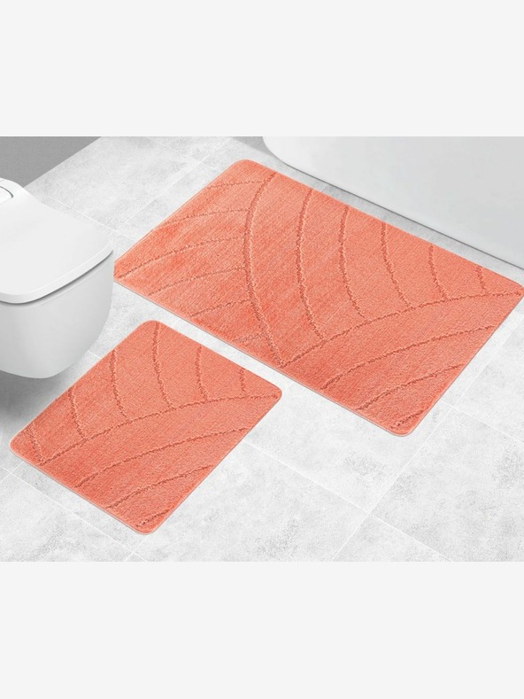 Bellatex Badezimmer- und Toilettenvorleger Bögen lachsfarben Bellatex