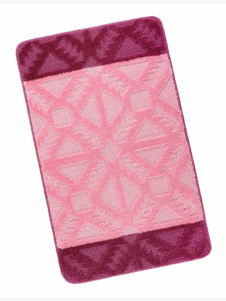 Bellatex Badteppich 60x100cm Geometrie rosa Bellatex