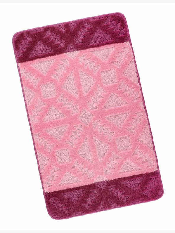 Bellatex Badteppich 60x100cm Geometrie rosa Bellatex