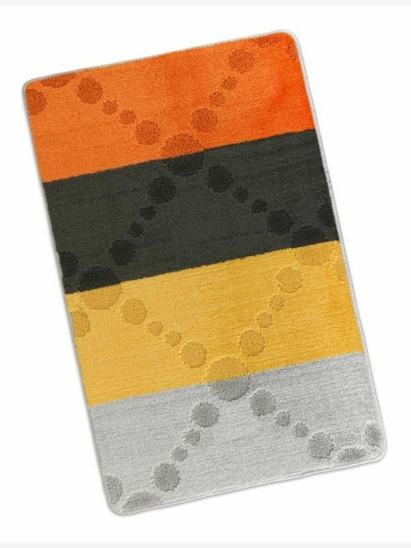 Bellatex Badezimmerteppich 60x100cm grau und gelb Bellatex