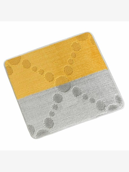 Bellatex Toilettenvorleger 50x60cm Strahlen grau und gelb Bellatex