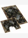 Bellatex Badezimmer- und Toilettenvorleger Brauner Marmor 3D Bellatex