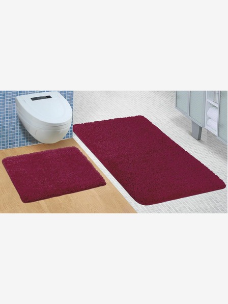 Bellatex Badezimmer- und Toilettenvorleger Micro burgundy Bellatex