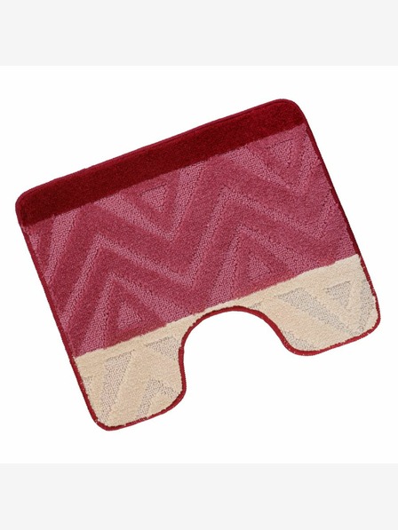 Bellatex Toilettenvorleger 50x60cm Chevron bordeaux Bellatex