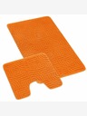 Bellatex Bad- und Toilettenvorleger Labyrinth orange Bellatex