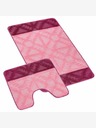 Bellatex Badezimmer- und Toilettenvorleger Geometrie rosa Bellatex