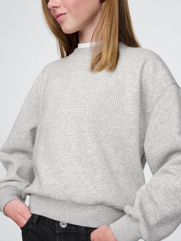 GAP Mädchen-Oversize-Sweatshirt mit Logo GAP