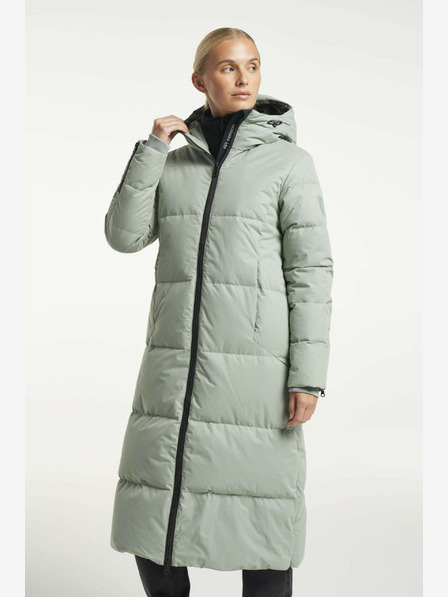 Tenson Damen Winter Lifestyle Mantel Tenson Shanna 2.0 Daunenmantel W Hellgrün