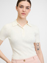 Orsay Weißes Damen-T-Shirt mit kurzen Ärmeln ORSAY