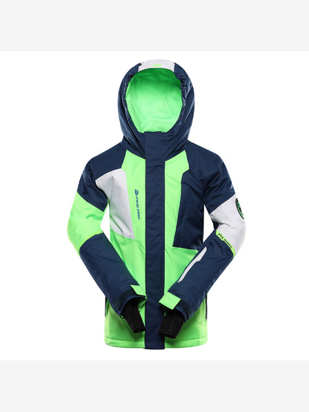 ALPINE PRO Kinder Skijacke mit ptx snow Membrane ALPINE PRO DEARO neon green gecko