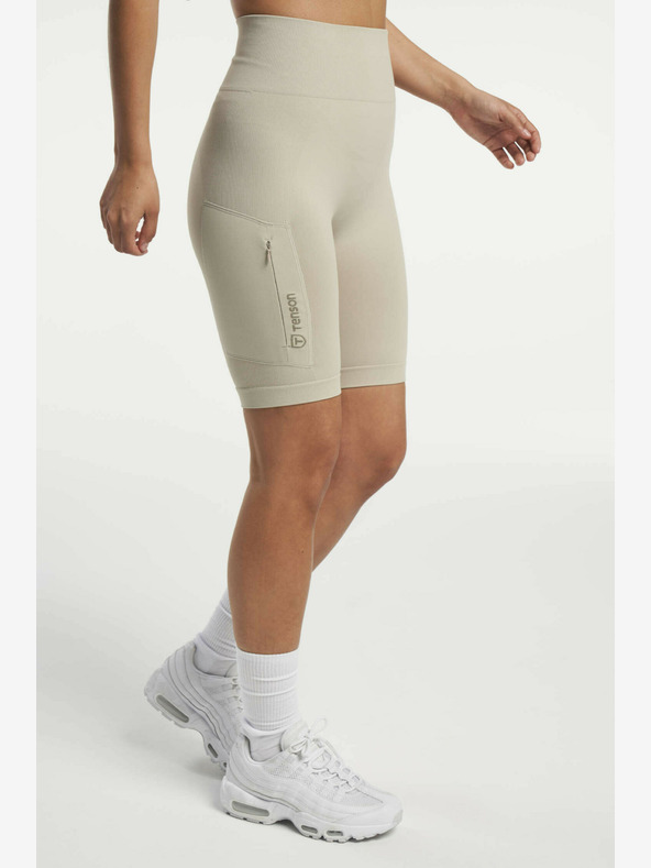 Tenson Damen nahtlose Funktionsshorts TENSON Seamless Shorts W beige