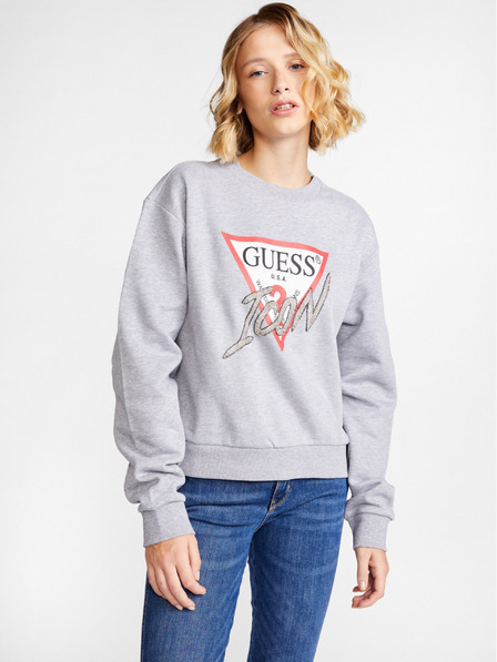Guess Graues Guess Icon-Sweatshirt für Frauen
