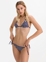 Guess Blaues Guess Triangel-Badeanzug-Top