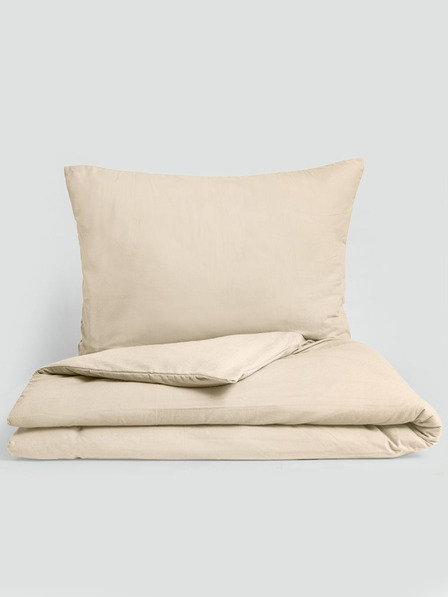Kvalitex Classic Flanell-Bettwäsche 140x200, 70x90cm hellbeige