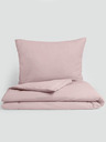 Kvalitex Streckbett Flanell-Bettwäsche 140x220, 70x90cm rosa