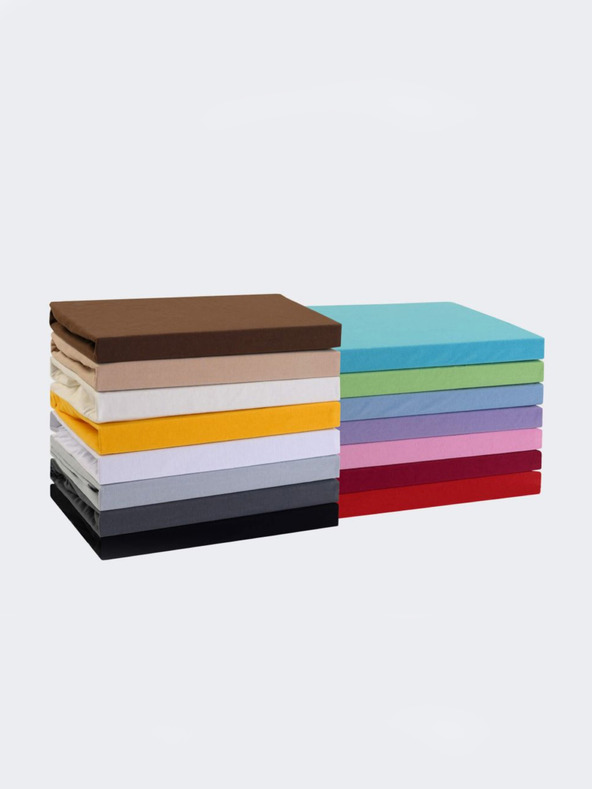 Kvalitex Jersey Bettlaken Doppelbett 200x200cm dunkelbraun