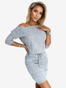 numoco Sportliches Kleid mit Taschen - grau melange Numoco Pullover