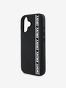 DKNY DKNY 3D Rubber Repeat Logo Line Back Cover für iPhone 16 Schwarz