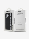 DKNY DKNY 3D Rubber Repeat Logo Line Back Cover für iPhone 16 Schwarz