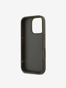 DKNY PU Leather Stack Logo Handschlaufe iPhone 16 Pro Green Handyhülle