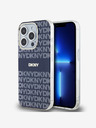 DKNY PC/TPU Wiederholungsmuster Tonal Stripe Magsafe Back Cover für iPhone 13 Pro Max Blau DKNY