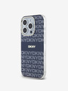 DKNY PC/TPU Wiederholungsmuster Tonal Stripe Magsafe Back Cover für iPhone 13 Pro Max Blau DKNY