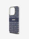 DKNY PC/TPU Wiederholungsmuster Tonal Stripe Magsafe Back Cover für iPhone 13 Pro Max Blau DKNY