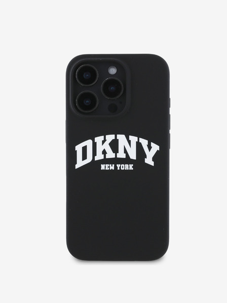 DKNY DKNY Liquid Silicone Arch Logo MagSafe Back Cover für iPhone 16 Pro Schwarz