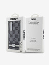 DKNY DKNY PU Leder Karomuster und Streifen Back Cover für Samsung Galaxy Z Fold 6 Schwarz