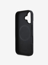 DKNY DKNY PU Leder Stack Logo Magsafe Schutzhülle für iPhone 16 Schwarz