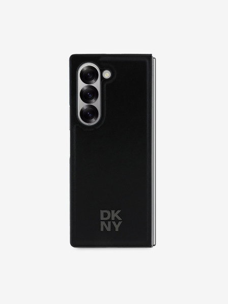 DKNY DKNY PU Leder Stack Logo MagSafe Schutzhülle für Samsung Galaxy Z Fold 6 Schwarz