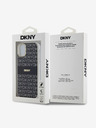 DKNY PC/TPU Repeat Pattern Tonal Stripe Magsafe Back Cover für iPhone 11 Schwarz DKNY