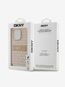 DKNY DKNY PU Leder Repeat Pattern Tonal Stripe Back Cover für iPhone 16 Pro Pink