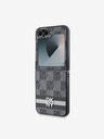 DKNY DKNY PU Leder Karomuster und Streifen Back Cover für Samsung Galaxy Z Flip 6 Schwarz