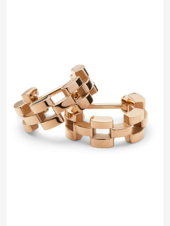 Daniel Wellington Damen Rose Gold Stahl Ohrringe Daniel Wellington 3-Link