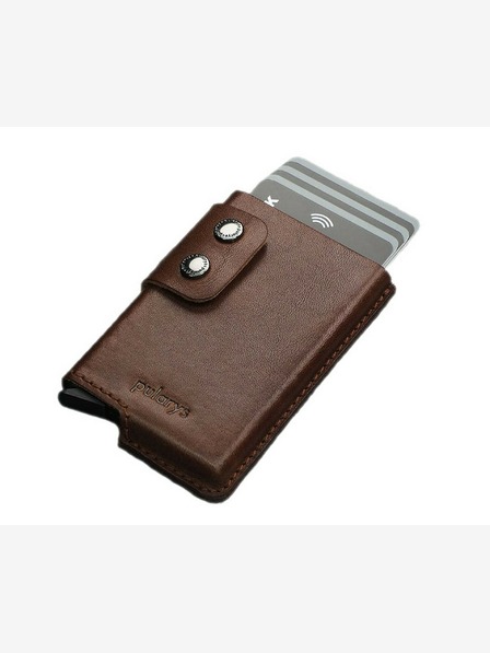 Pularys Pularys Herren Portemonnaie aus Leder Funky braun