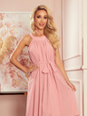 numoco Chiffonkleid mit Bindeband - Puderrosa Numoco ALIZEE