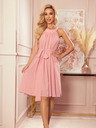 numoco Chiffonkleid mit Bindeband - Puderrosa Numoco ALIZEE