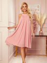 numoco Chiffonkleid mit Bindeband - Puderrosa Numoco ALIZEE